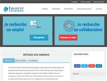 Tablet Screenshot of collectif-tribord.fr